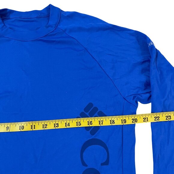 Columbia PFG Blue Long Sleeve Performance Fishing Shirt Men's Size Small - Picture 3 of 5